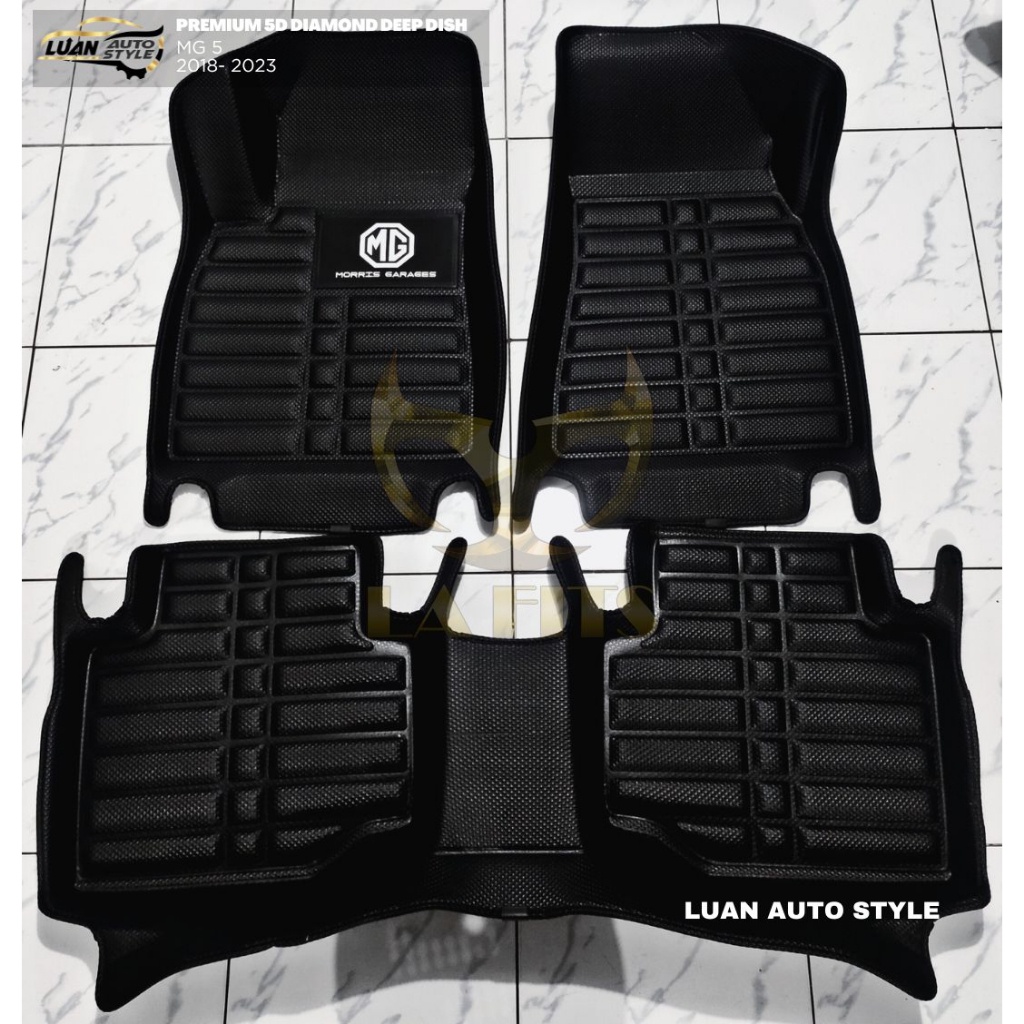 ﹊MG 5 2018-2023 PREMIUM 5D DIAMOND DEEP DISH MATTING | Shopee Philippines