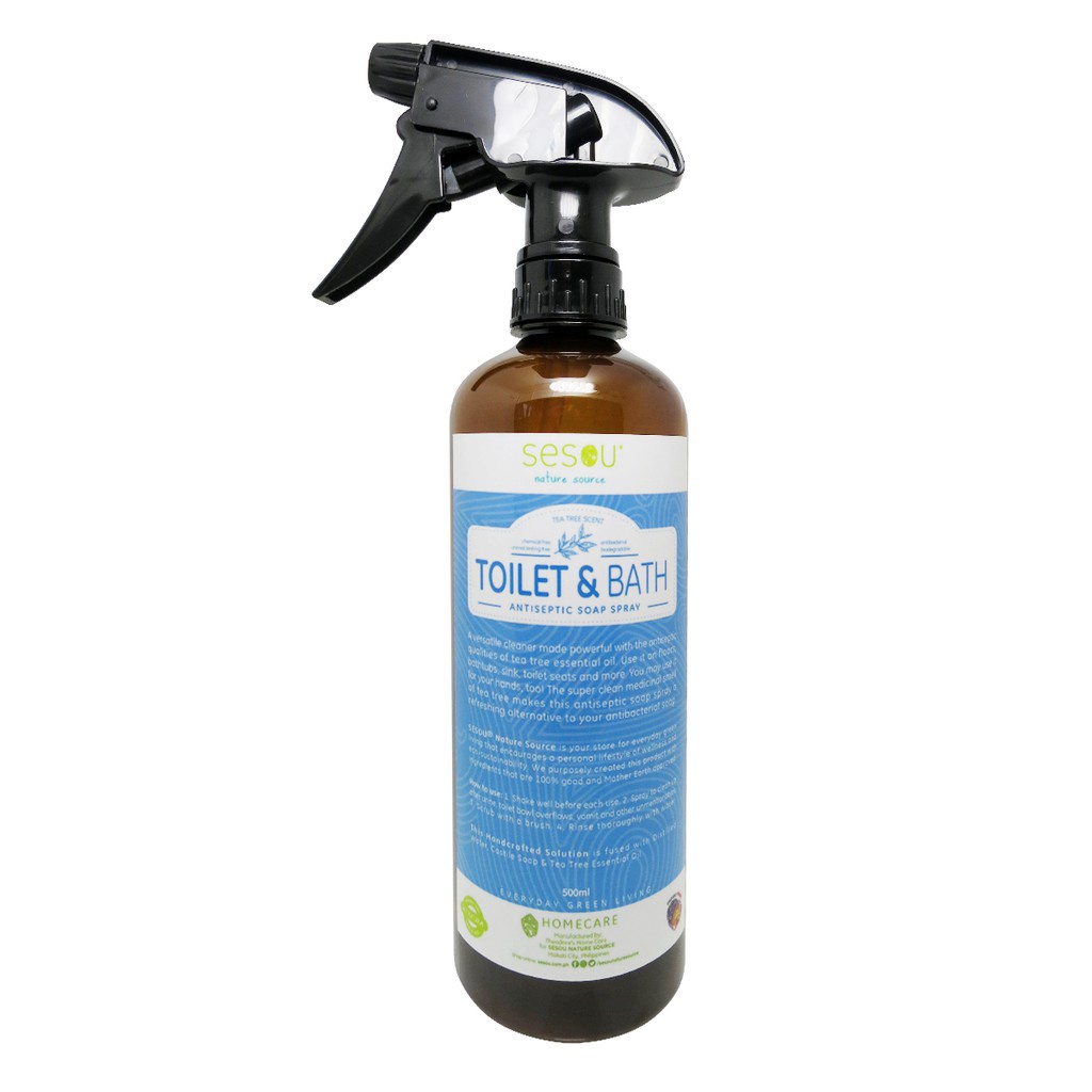 Sesou Nature Source Toilet And Bath Disinfectant Spray Tea Tree Scent 500ml Shopee Philippines 3987