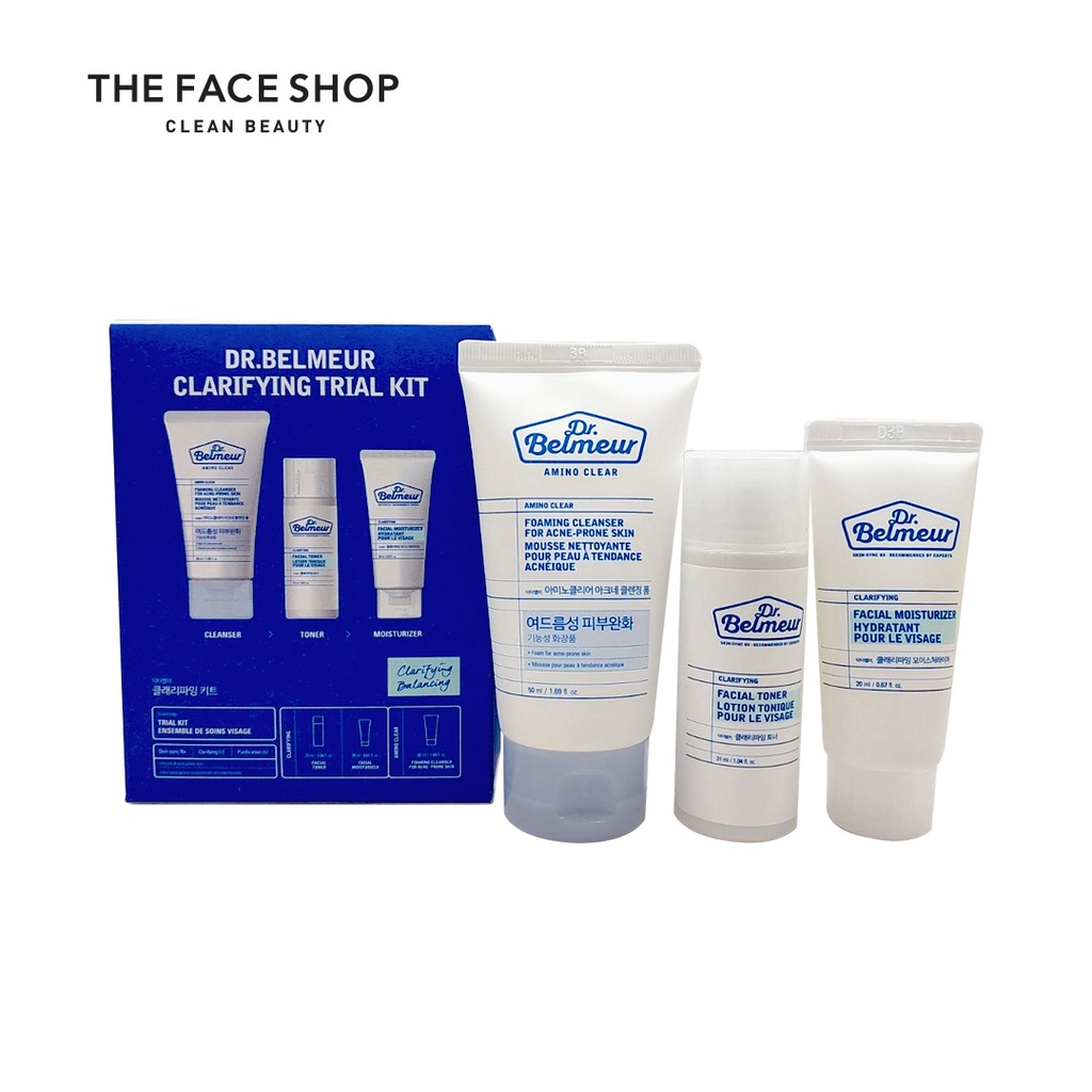 The Face Shop Dr.Belmeur Clarifying Trial Kit | Shopee Philippines