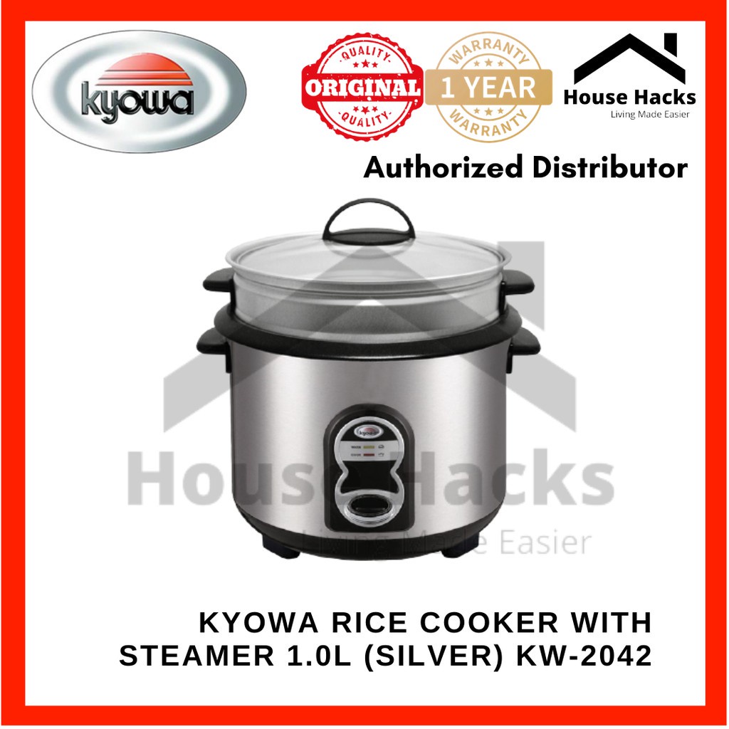 ☽Kyowa Rice Cooker with Steamer 1.0L (Silver) KW2042 KW2042 (House