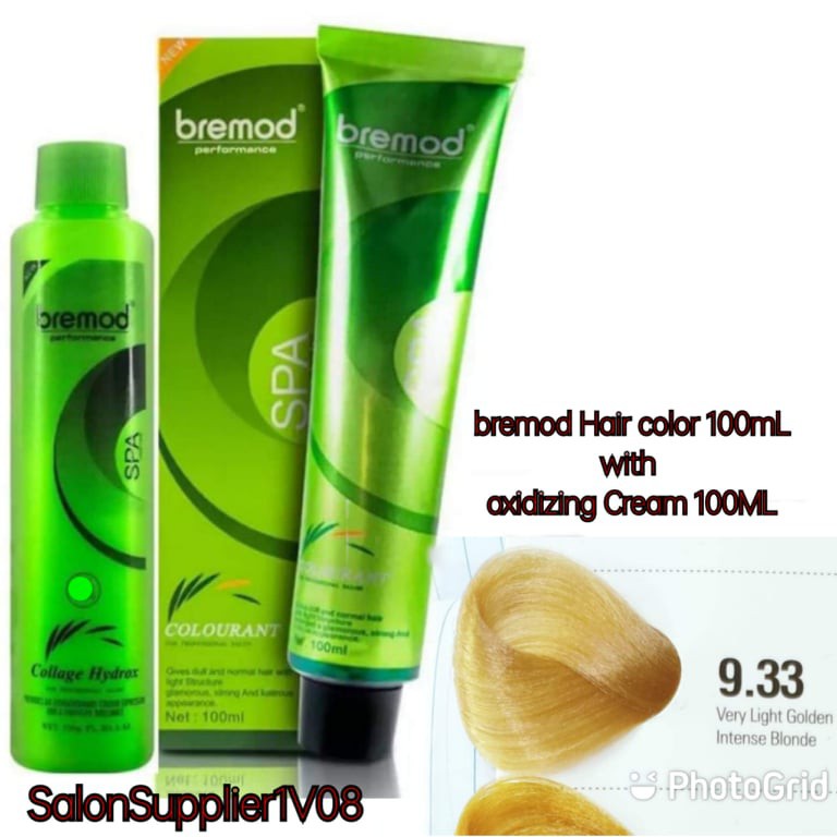 9.33 VERY LIGHT GOLDEN INTENSE BLONDE > BREMOD HAIR COLOR WITH ...