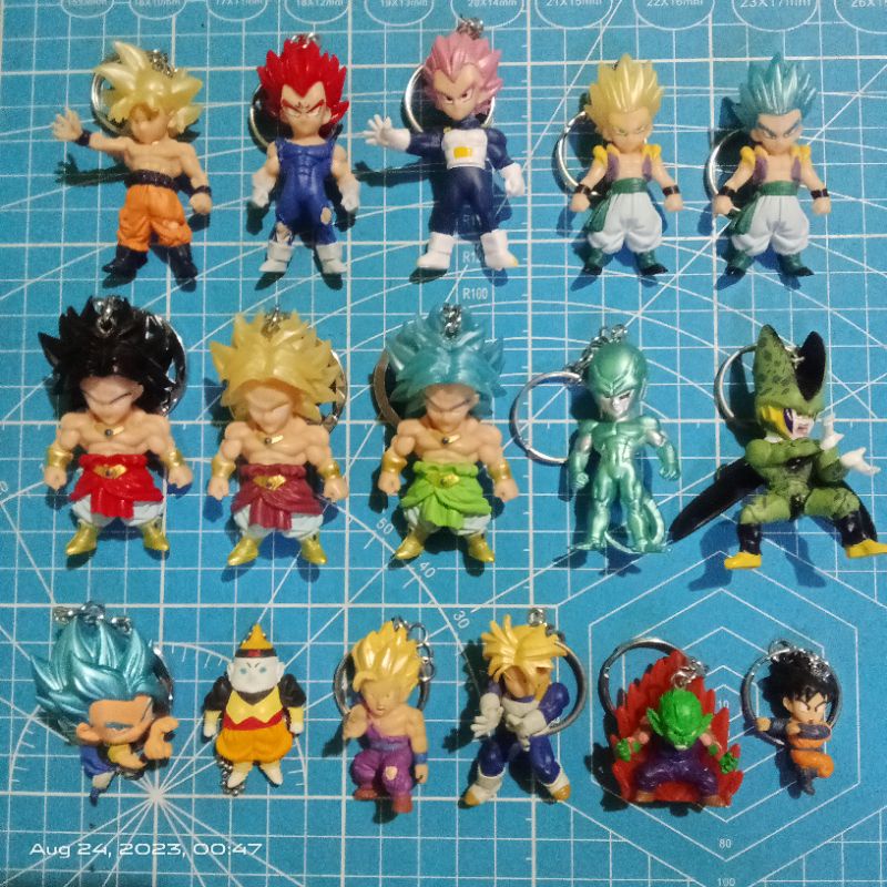 Dragon Ball Z keychains: Gokou Vegeta Vegetto Gotenks Trunks Gohan ...