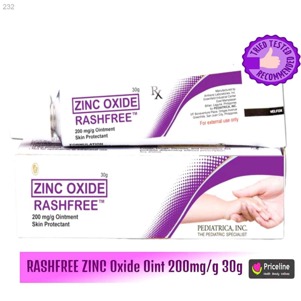 N4565 RASHFREE Zinc Oxide Oint 200mg/g 30g Shopee Philippines