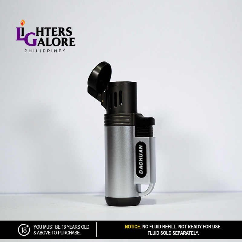 Lighters Galore Triple Torch 19 (Danchuan, Dark Gray Silver