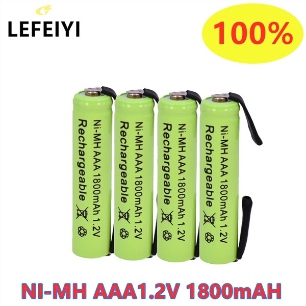 ๑AAA 1800mAh 1.2V Ni-MH with Solder Tabs rechargeable battery cell, for ...