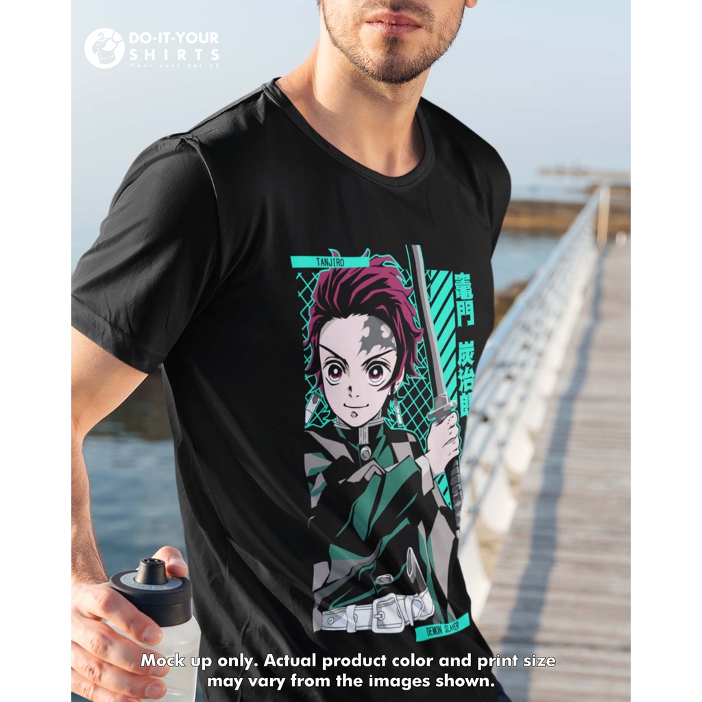 Kimetsu No Yaiba Demon Slayer Tanjiro Uniform Unisex Tshirt | Shopee ...