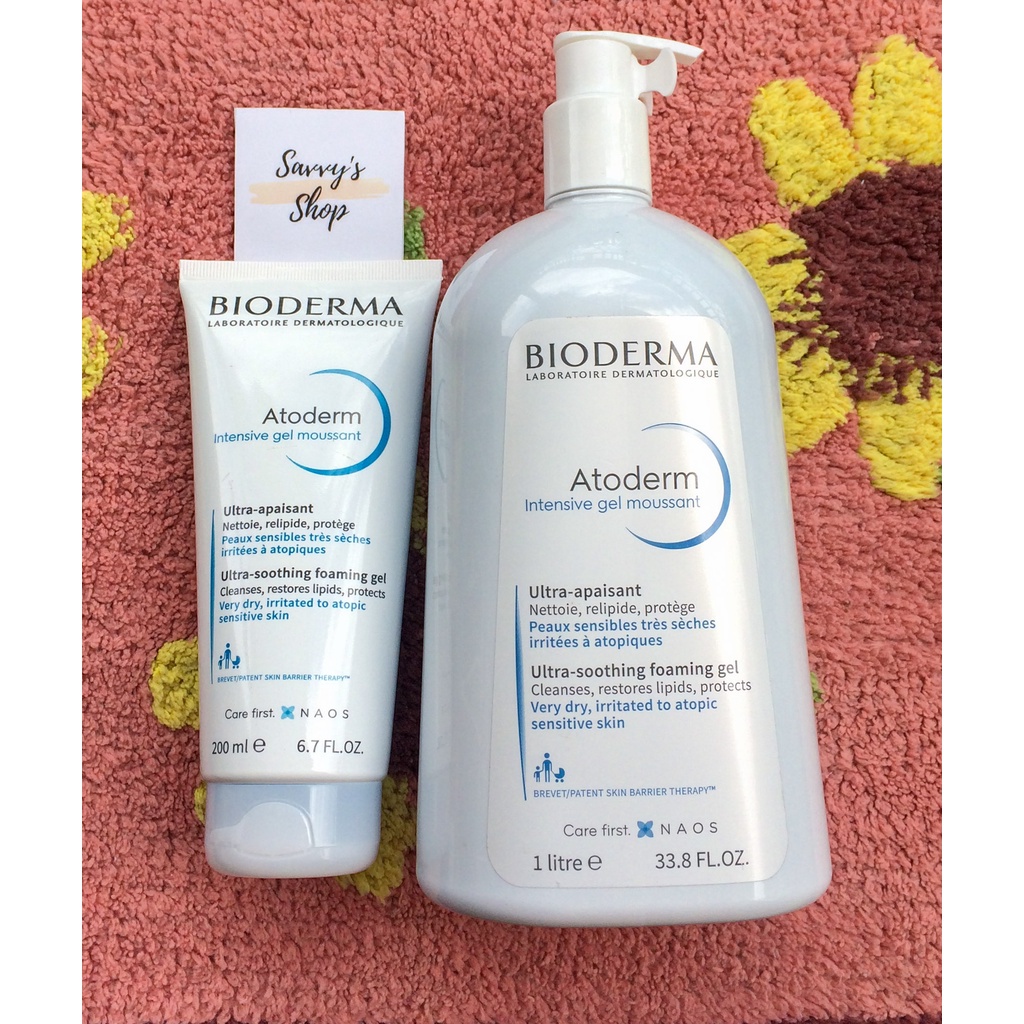 ۞bioderma Atoderm Intensive Gel Moussant Ultra Rich Foaming Gel