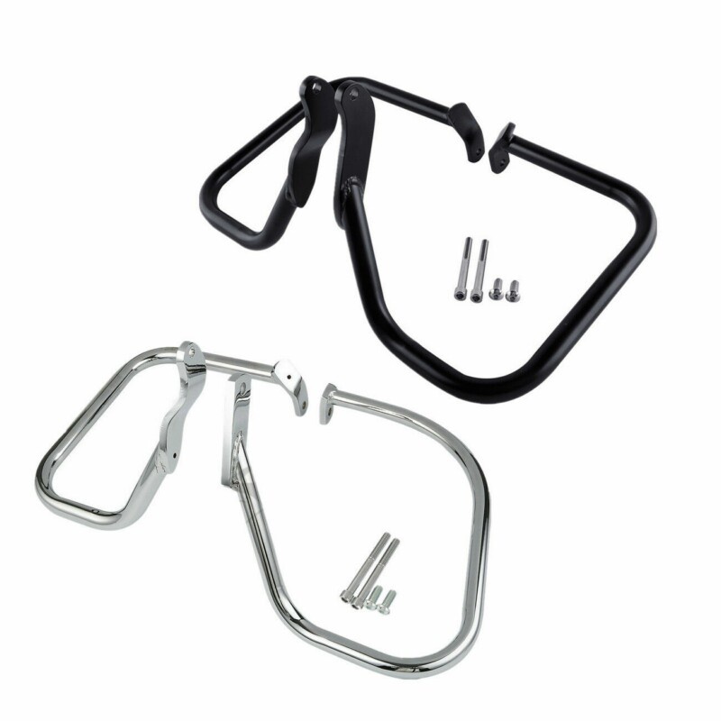 Motorcycle Rear Saddlebags Guard Rails Crash Bar For Harley Heritage