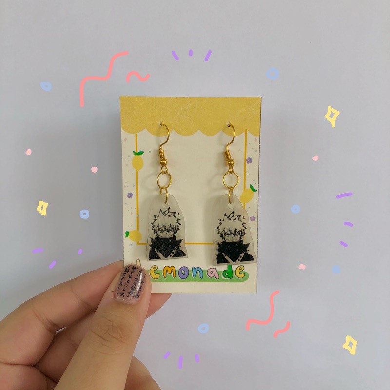 ☏☁Katsuki Bakugo Earrings (MHA) lemonadee_ph | Shopee Philippines