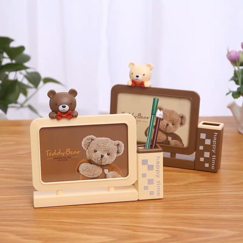 ???Bear Picture Frame Decor Cute Modern Photo Frame Desk Table Display ...