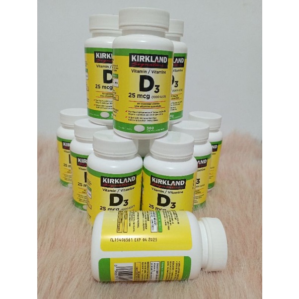 ♠KIRKLAND SIGNATURE Vitamin D3 1000 IU 25mcg (360 pcs) Shopee Philippines