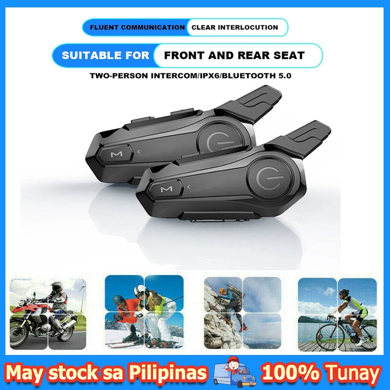 🇵🇭Motorcycle Helmet Bluetooth Headset E1 Wireless BT