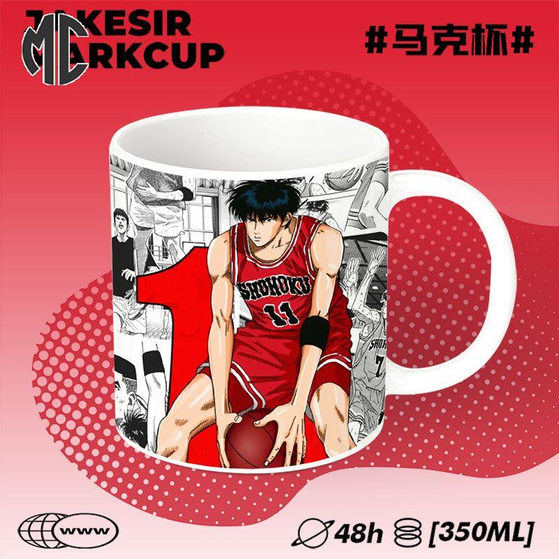 Mc Slam Dunk Hanamichi Sakuragi Kaederukawa Hisashi Mitsui Harukoakagi Slam Dunk Anime Ceramic