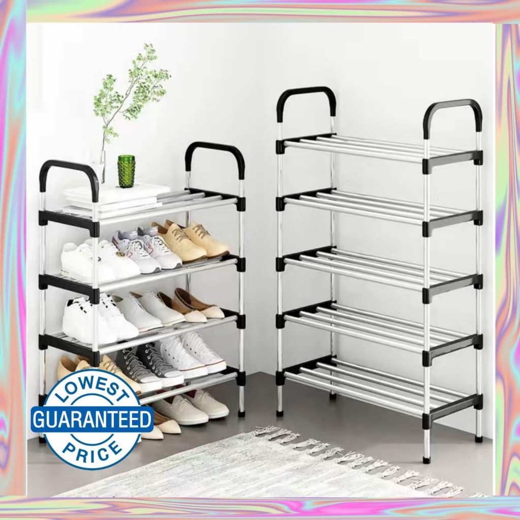 4/5 Tier Shoe Rack Tier Color Stainless Steel Stackable Shoe Rack ...