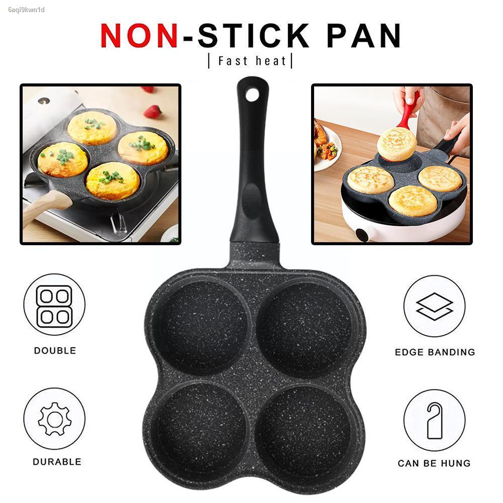 ☂¤4 Holes Pancake Pan Non-stick Fried Egg Pan Frying Pan Pancakes Maker ...