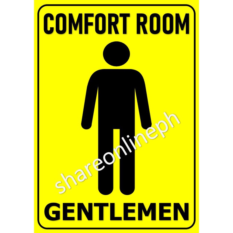 ஐMen Laminated Signage PVC Sign Boards Sticker Signages Gentlemen