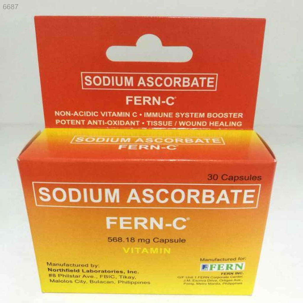 N5286 FERN C 30 capsules (sodium ascorbate, vitamin C) Shopee Philippines