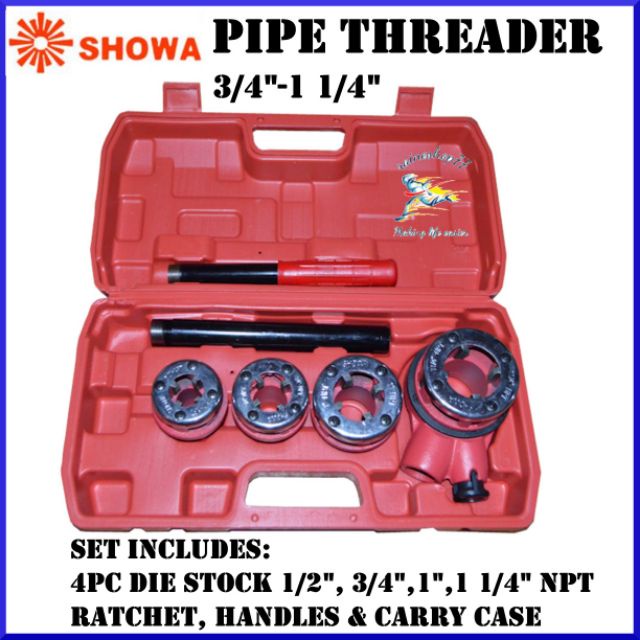 Showa Pipe Threader 1/2 1 1/4" Type 62 NPT Thread Shopee Philippines
