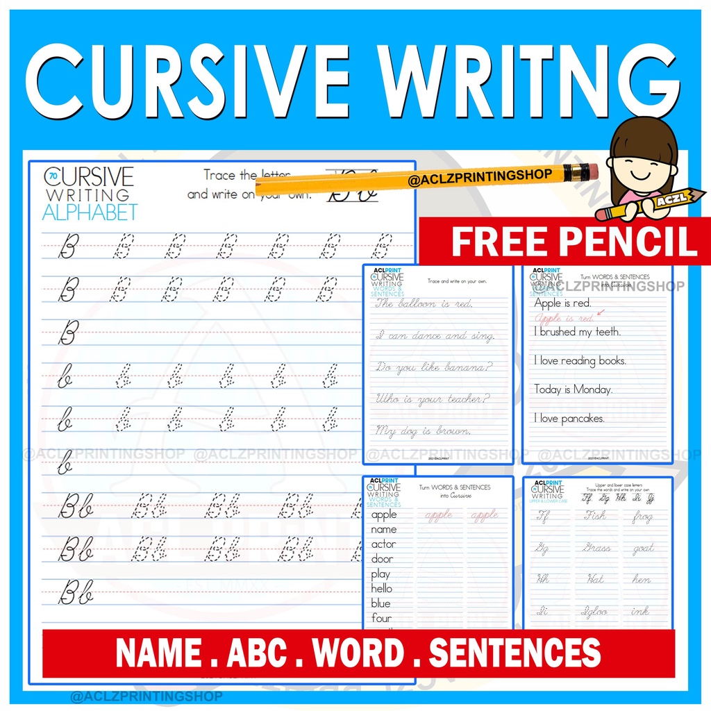 KELLY NEW CODNEW№CURSIVE WRITING WORKSHEET FOR KIDS ( 70 PAGES ...