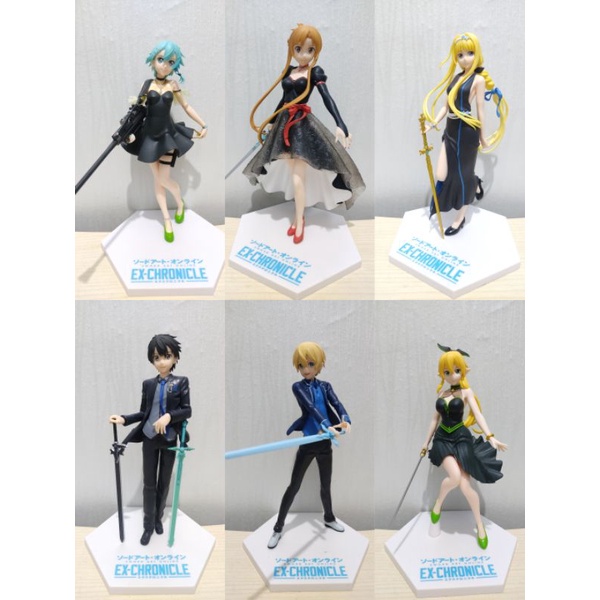 Yuuki, Asuna, Kirito, Eugeo, Leafa, Sinon, Alice ExChronicle Figure