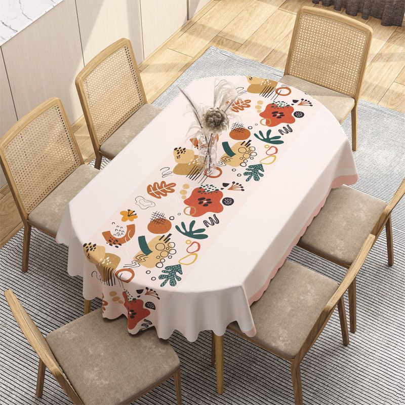 ☟Upgrade New Table Cloth 6 Seater Oval 138cm*200cm Waterproof OilProof