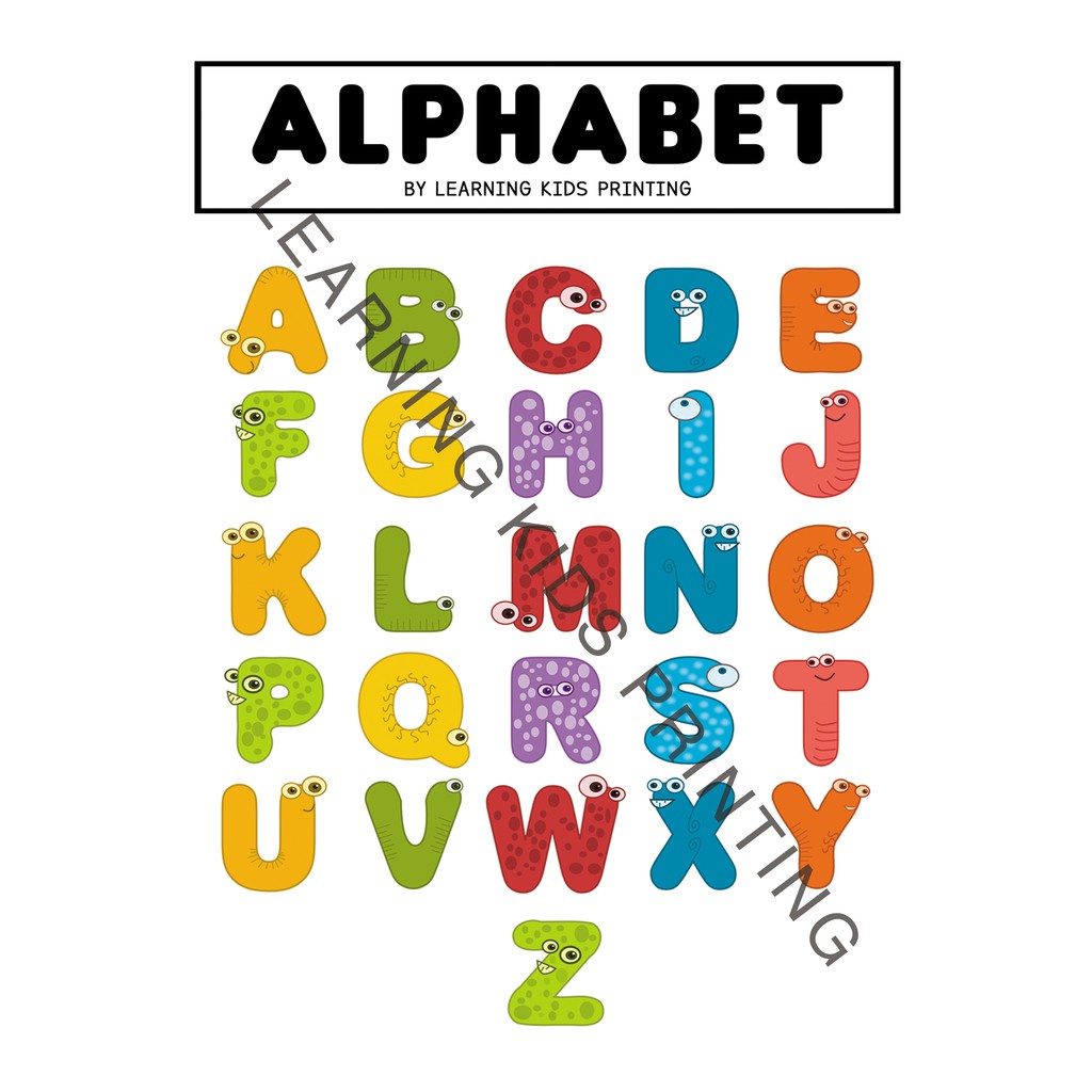 Abc Alphabet Chart Laminated A4 Size Shopee Philippin - vrogue.co