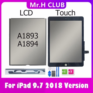 For iPad 2018 Touchscreen Digitizer For iPad 9.7 iPad 6 2018 Touch Screen  Glass Panel Replacement Sensor A1893 A1954 100% Tested