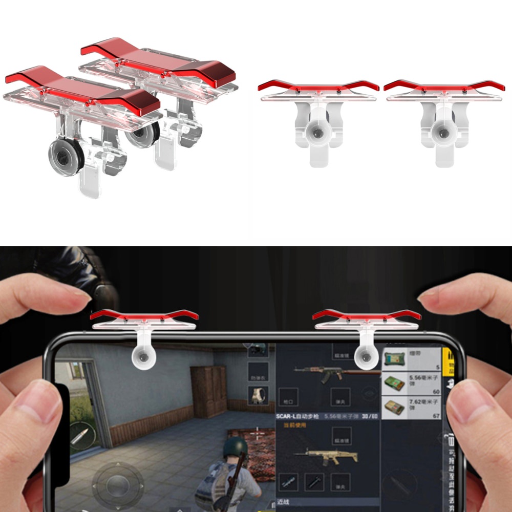 Mobile Game Controller For PUBG Gamepad Trigger L1 R1 Free Fire Aim ...