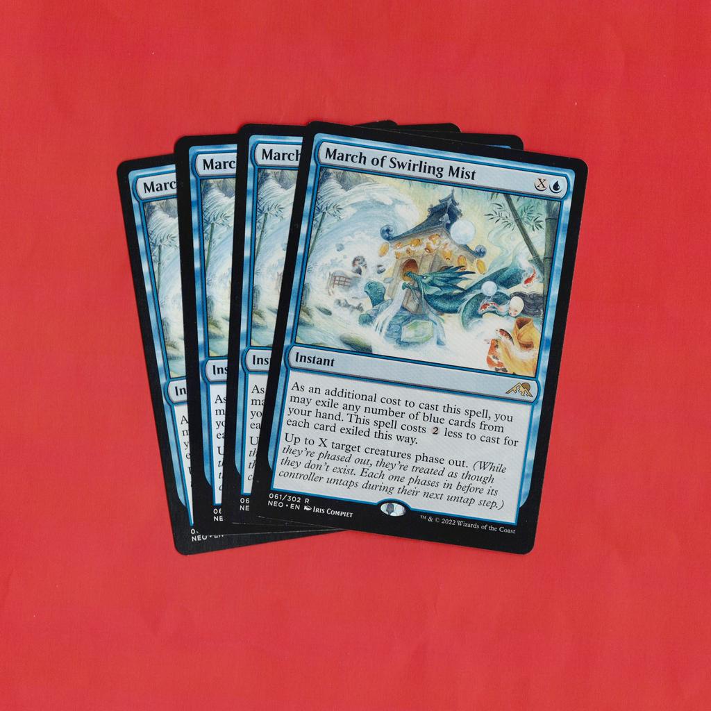 ☑♛ MARCH OF SWIRLING MIST Kamigawa Neon Dynasty (R) Magic the