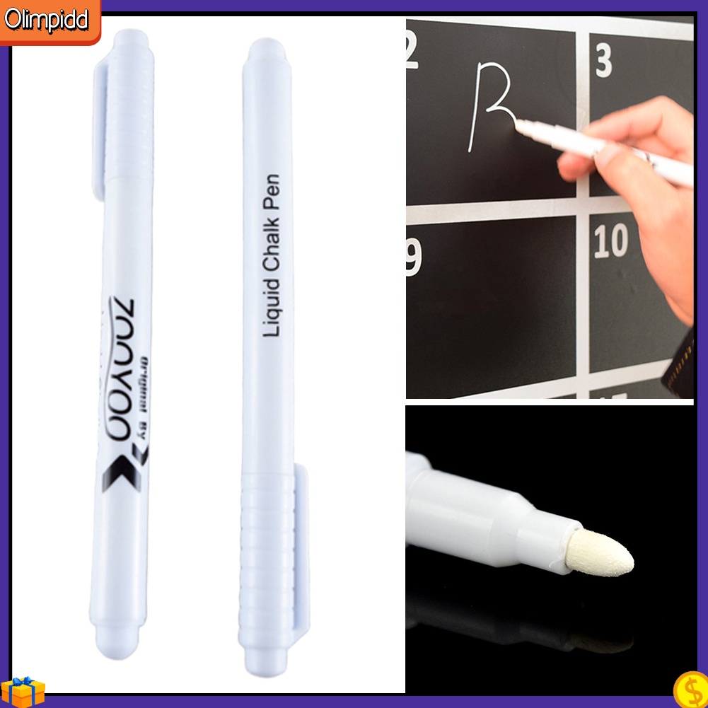 (olimpidd) Erasable Smooth Liquid Chalk Pen Marker for Glass Windows