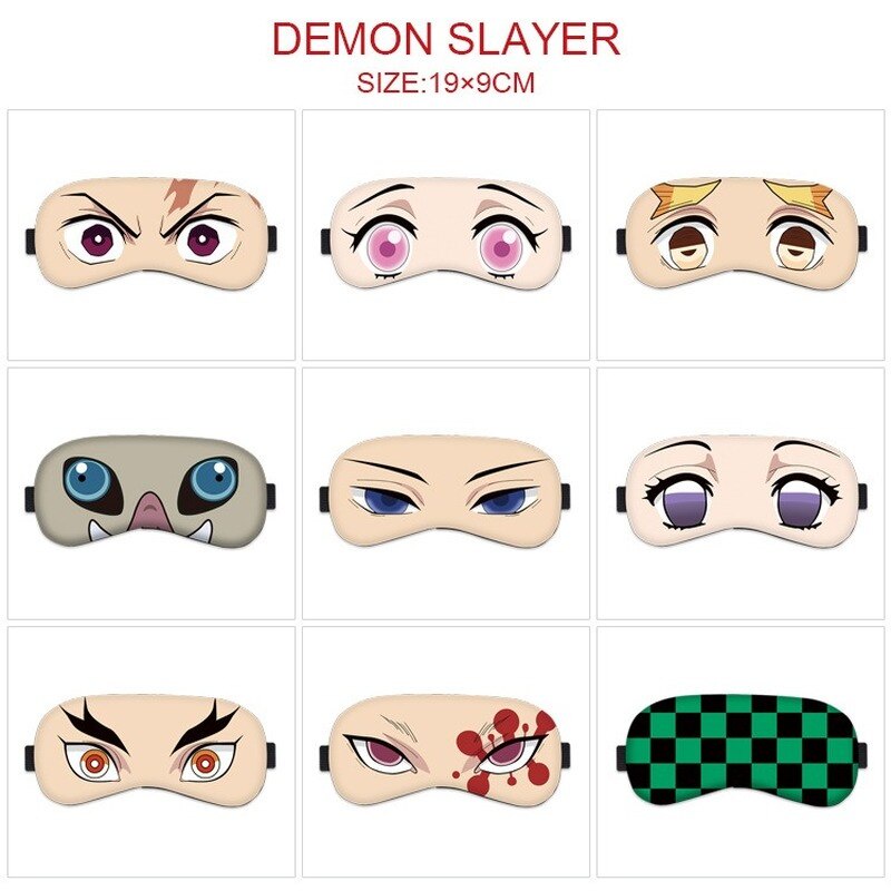 Kochou Shinobu Anime Demon Slayer Cosplay Eye Mask Woman Tanjiro