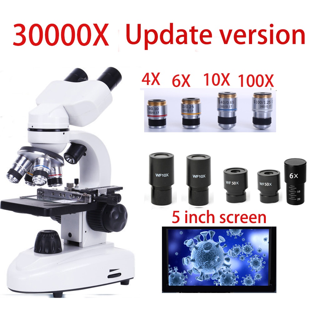 30000X Biological Binocular Microscopes Student Teaching Microscope