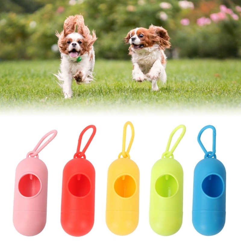 Pet Trash Bag Holder & 2 Pack Disposable Poops Bags Dog Pooper Bag