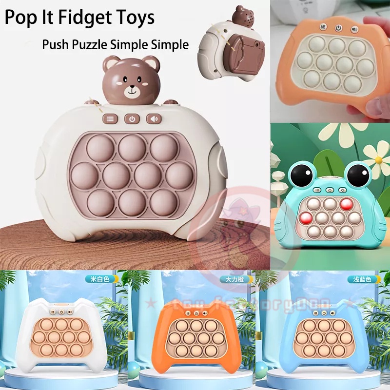 Gamepad Pop It PRO The LightUp Pattern Popping Game Fidget Anti Stress Toys Electric Pop Quick