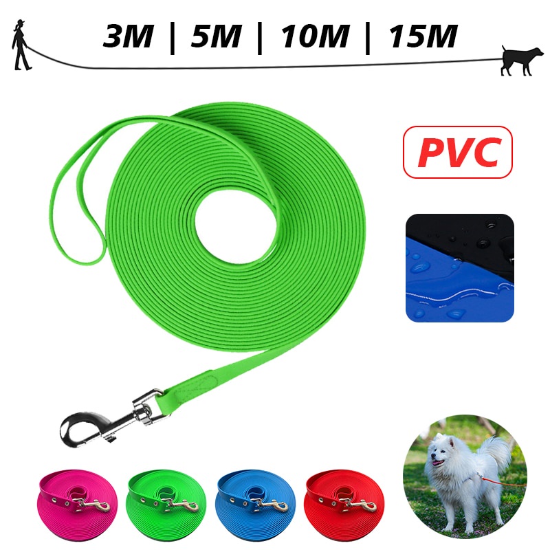 Long Dog Leash PVC 3M 5M 10M 15M Waterproof Small Large Big Pet 3 5 10