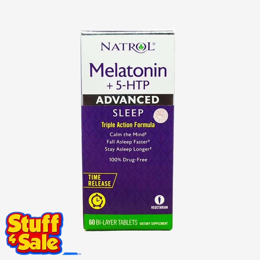 2023KELLY NEW COD℗Natrol Melatonin + 5HTP Advanced Sleep Time Release