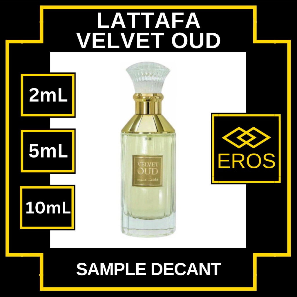 Lattafa VELVET OUD (Ombre Leather) 1mL 2mL 5mL DECANT perfume sample ...