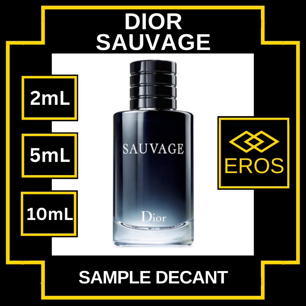 SAUVAGE 2mL/5mL DECANT perfume sample vial repacked erosboutique eros ...