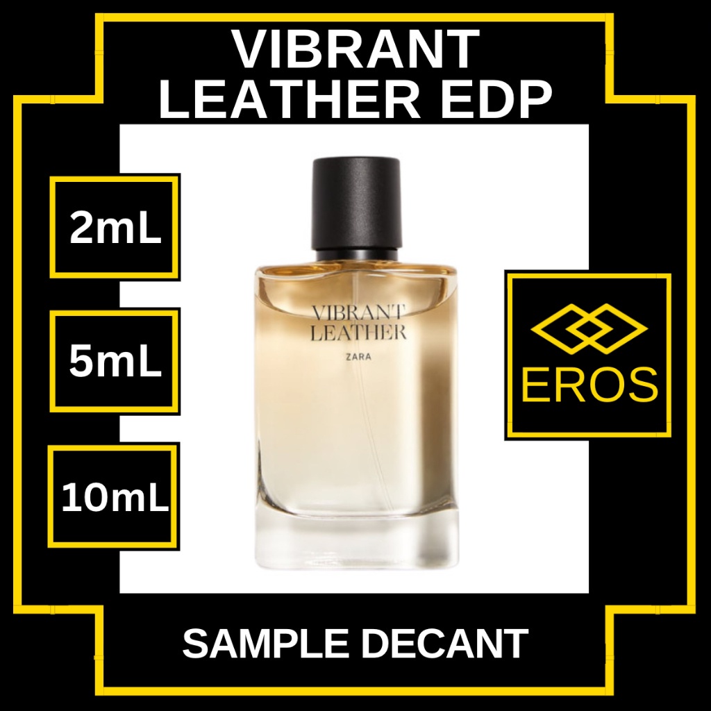 Zara Vibrant Leather EDP 2mL/5mL sample perfume decant spray vial