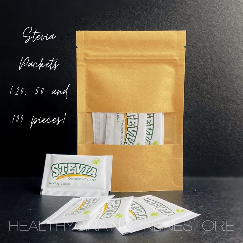 ∈Stevia Sweetener in Sachets (40’s, 50’s, 100’s and 150’s) Shopee