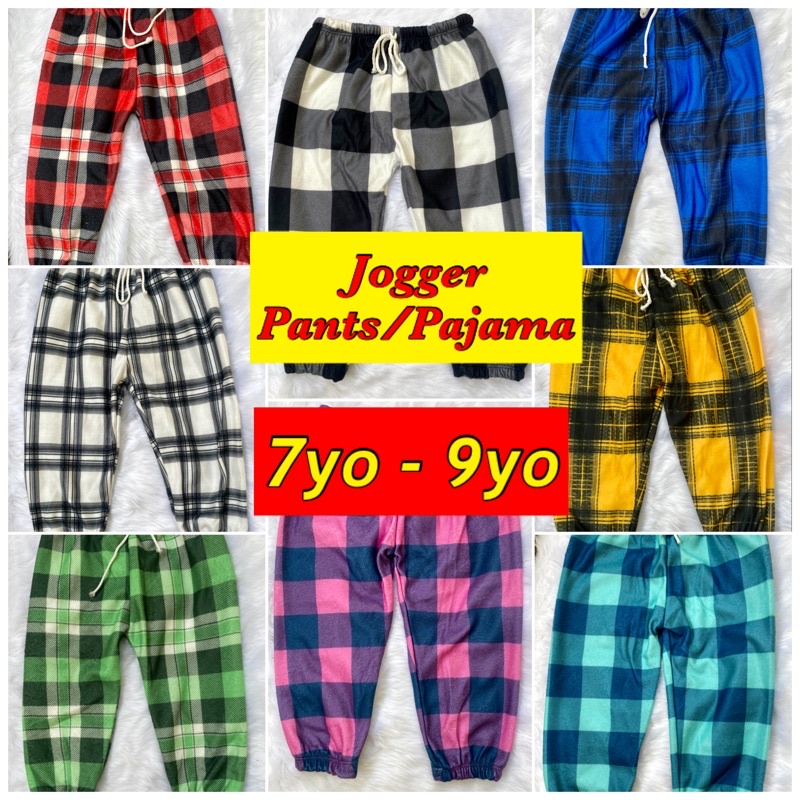 New!Jogger Pants Pajama Pranela Unisex 7yo-9yo kids pajama baby boys ...