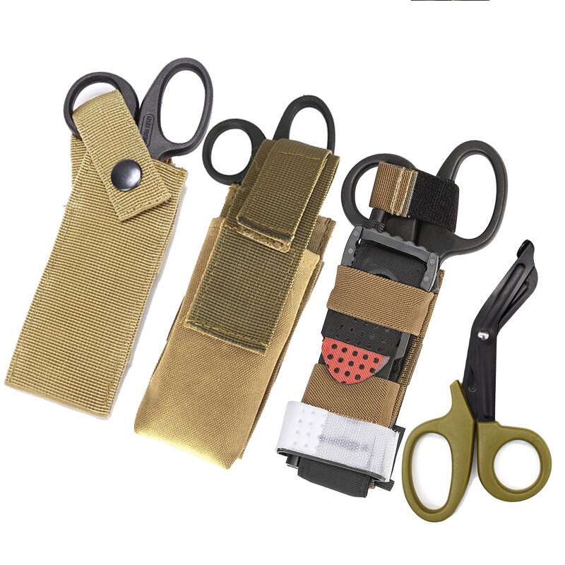 Tactical Molle Scissors Pouch Portable Medical EMT Scissor Shears ...