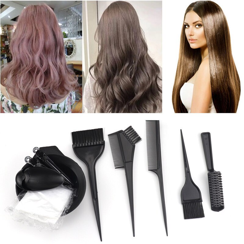 Home Salon Hair Dyeing Brush Hair Dyeing Cream Bowl Coloring Brush Comb