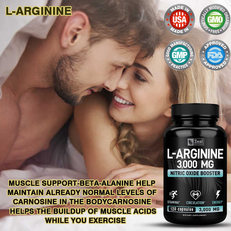 Well BeingMax Dose LArginine Nitric Oxide Supplement, LArginine 3000