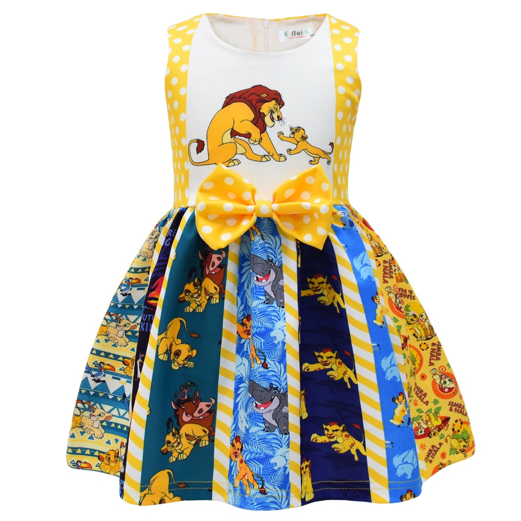 Simba dresses for kids Girls Lion Costume Kids Halloween Fancy Dress ...