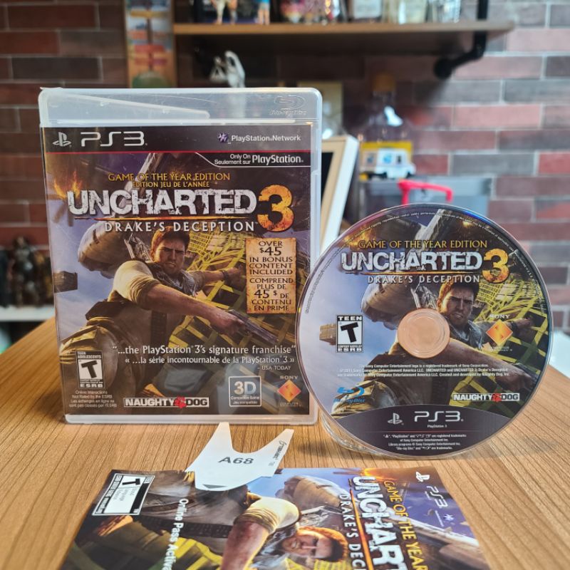 Uncharted 3 Drake's Deception Game of The Year Edition PS3 PlayStation ...