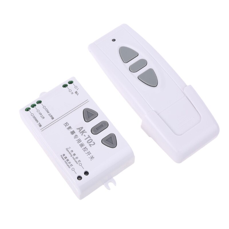 AC 220V Projection Screen Wireless Remote Control Receiving Controller ...