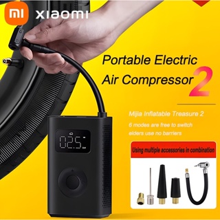Xiaomi Mini Portable Automatic Tire Pump 2 Mijia Electric Air Compressor  Treasure Type C Multitool Inflator For Automotive Cars From Mi_fan, $36.31