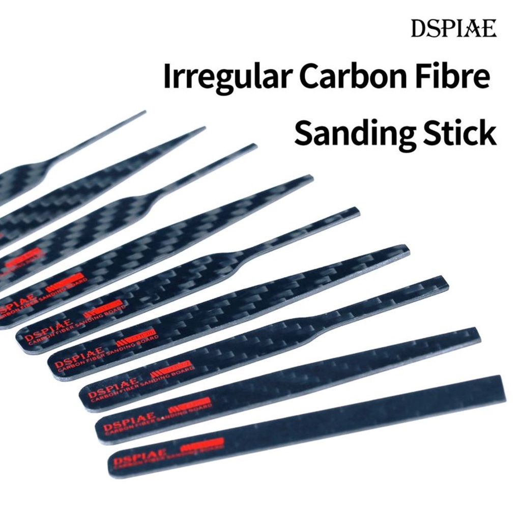 DSPIAE CFBS01 CFBS02 CFBS03 Lrregular Carbon Fiber Sanding Stick