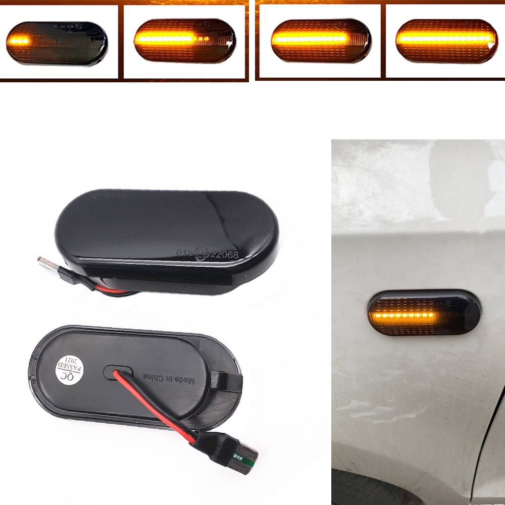 2PCS Led Dynamic Side Marker Turn Signal Light Sequential Blinker For ...